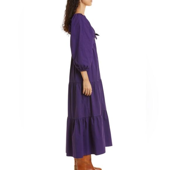 Xirena Imogen Cutout Tiered Cotton Dress - Picture 4 of 9